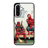Funny Spiderman and Deadpool Samsung Galaxy A56 Case OV7025