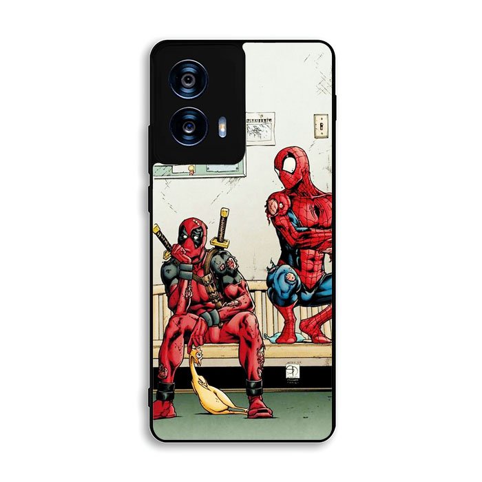 Funny Spiderman and Deadpool Motorola Moto G Power 5G 2024 Case OV2519