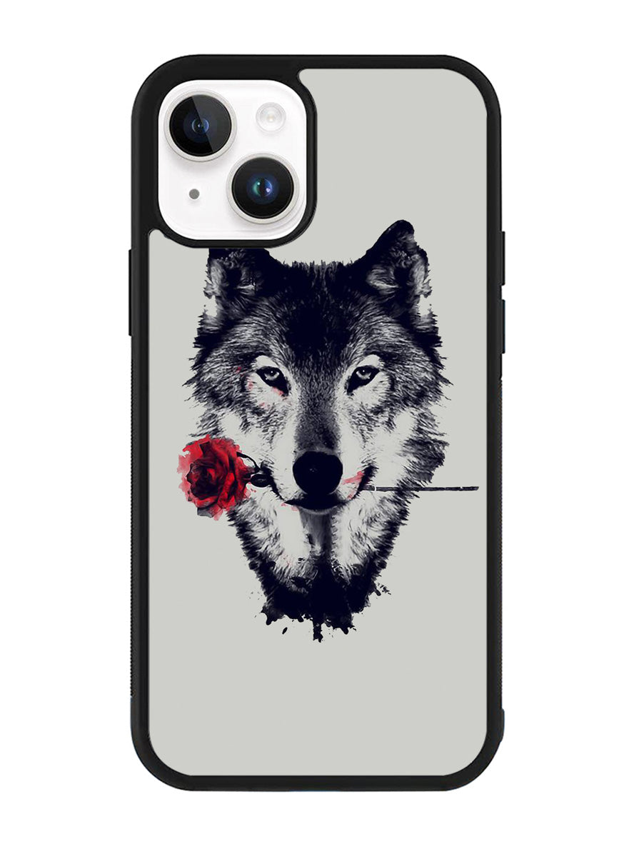 Wolf Rose iPhone 15 Plus Case OV1878