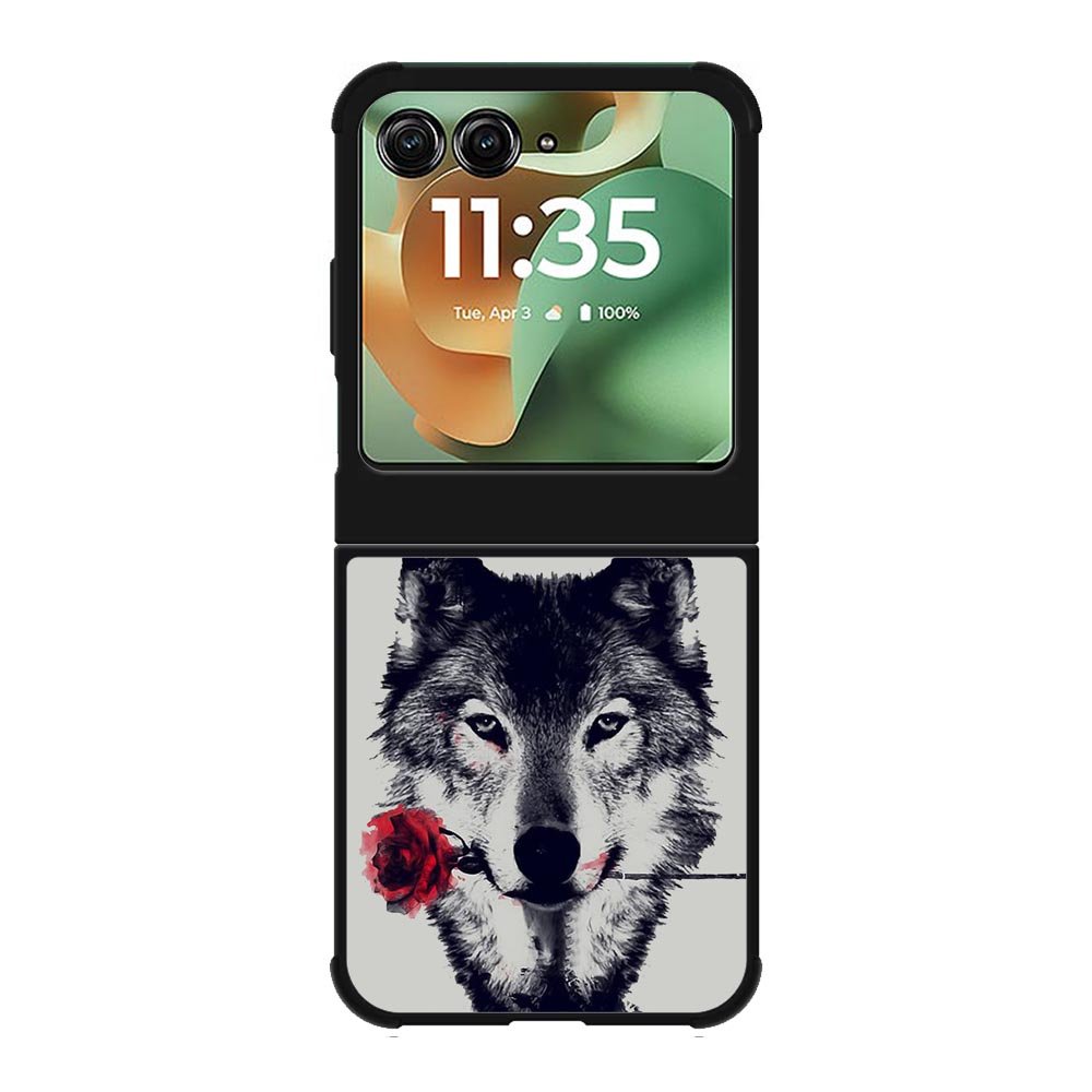 Wolf Rose Motorola Moto RAZR 2025 Case OV1878