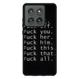 Fuck You and Fuck All Motorola Moto Edge 2025 Case OV4904