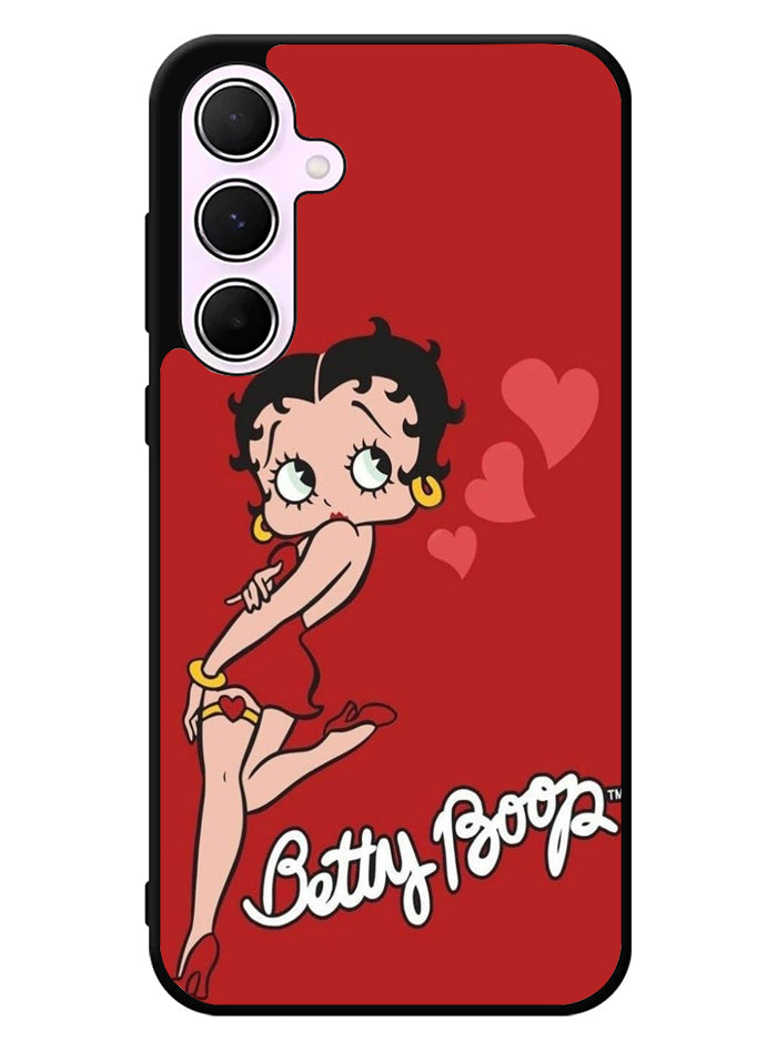 Betty Boop Red Background Samsung Galaxy A35 5G Case