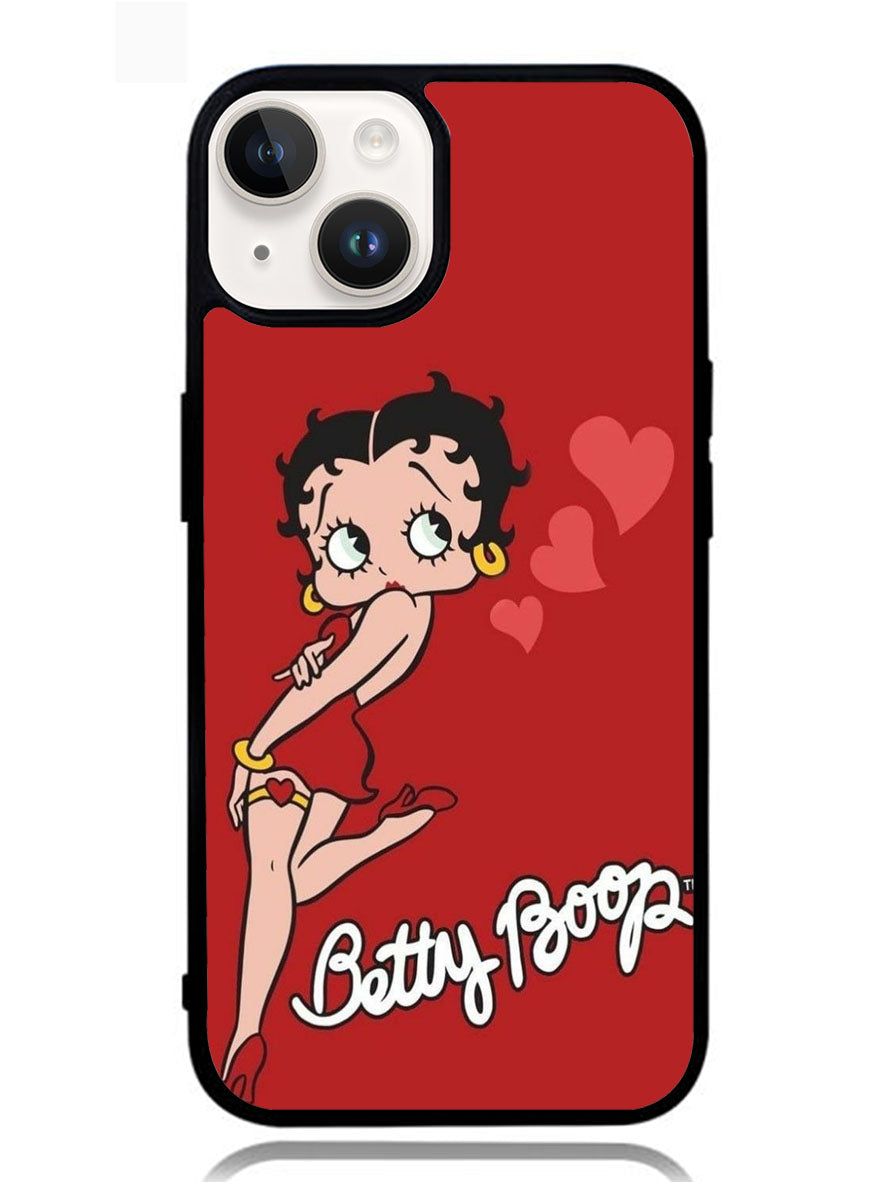 Betty Boop Red Background iPhone 14 Case