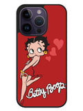 Betty Boop Red Background iPhone 14 Pro Case OV4136