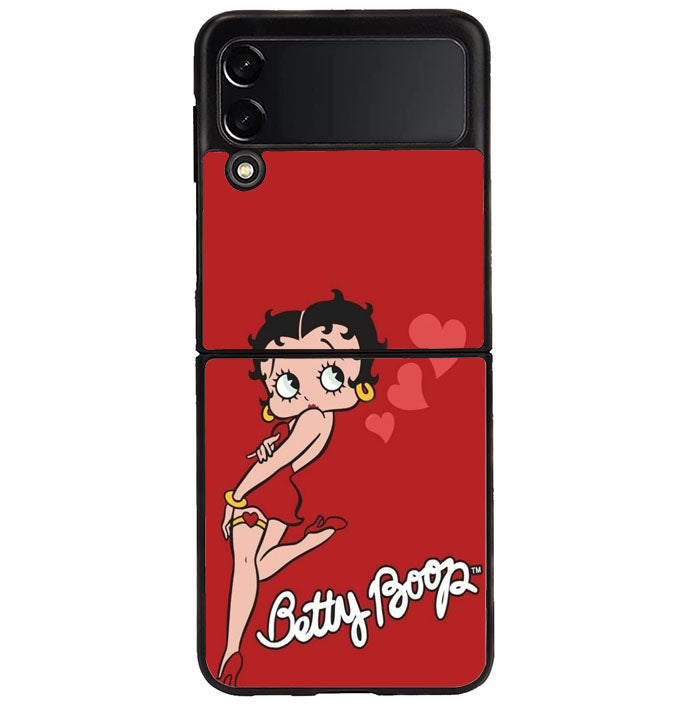 Betty Boop Red Background Samsung Galaxy Z Flip 4 5G 2022 Case