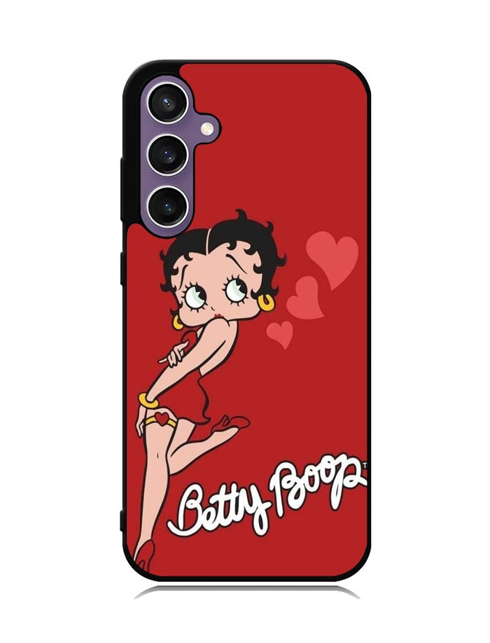 Betty Boop Red Background Samsung Galaxy S23 FE 5G Case