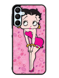 Betty Boop Pink Background flowers Samsung Galaxy A25 5G Case