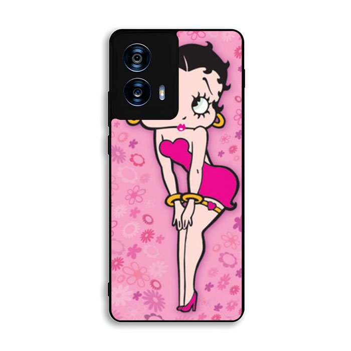Betty Boop Pink Background flowers Motorola Moto G Power 5G 2024 Case OV5628