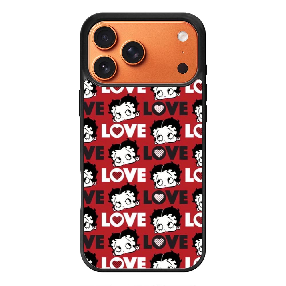 Betty Boop Love Cute Red iPhone 17 Pro Max Case OV1886