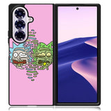 Rick And Morty Pink Samsung Galaxy Z Fold 7 Case OV1887