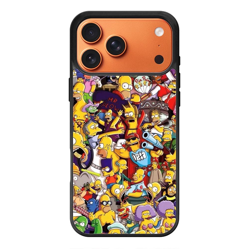 Doodle Simpsons Family iPhone 17 Pro Case OV4735