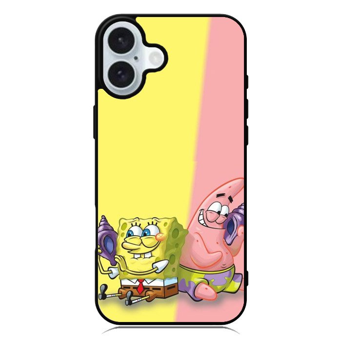 Spongebob And Patrick iPhone 16 Case