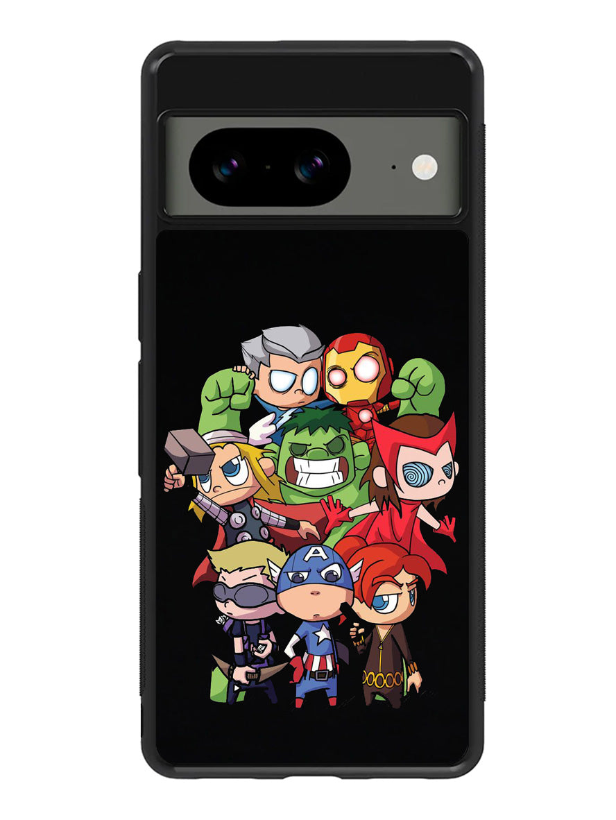 Marvel All Superhero Google Pixel 8A Case QC3348