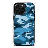Camouflage Blue iPhone 16 Pro Case OV4382