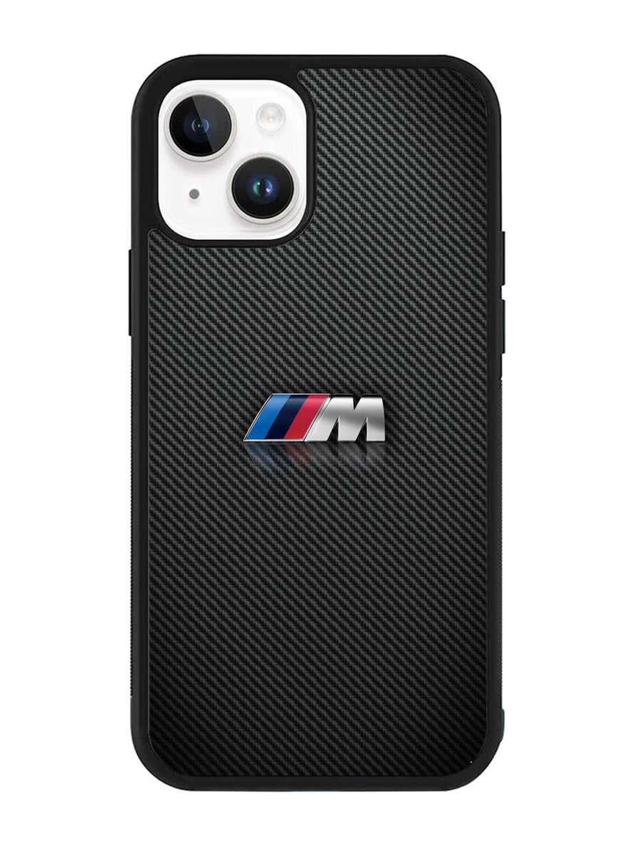 BMW M3 Logo Carbon iPhone 14 Plus Case QC4175