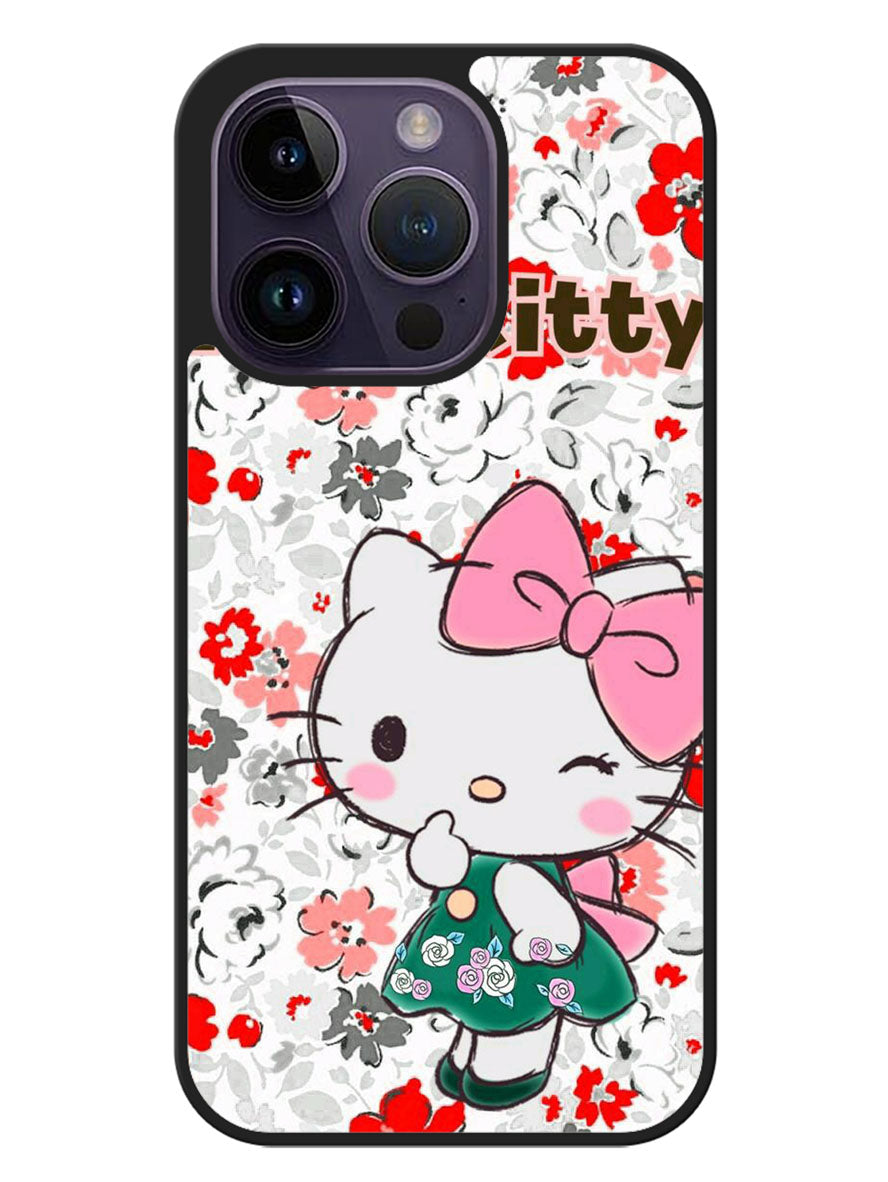 Hello Kitty Cute Flower iPhone 14 Pro Max Case