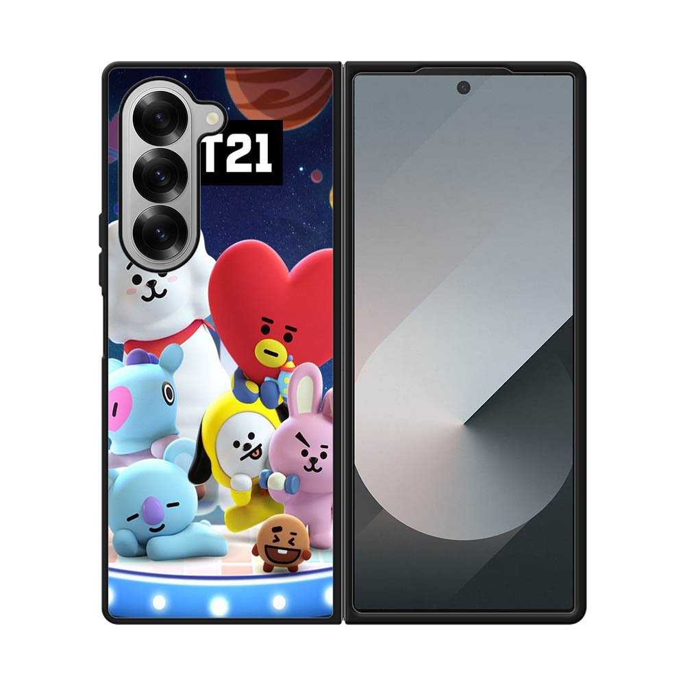BTS BT21 Cute Samsung Galaxy Z Fold 7 5G Case QC4272