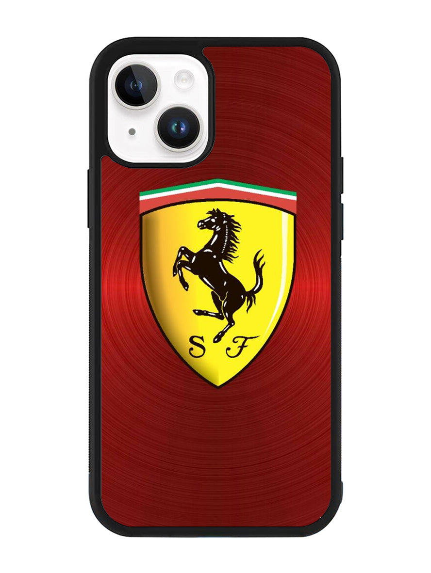 Ferrari Red Steel iPhone 14 Case QC4886