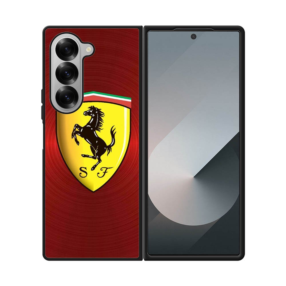 Ferrari Red Steel Samsung Galaxy Z Fold 7 5G Case OV4886