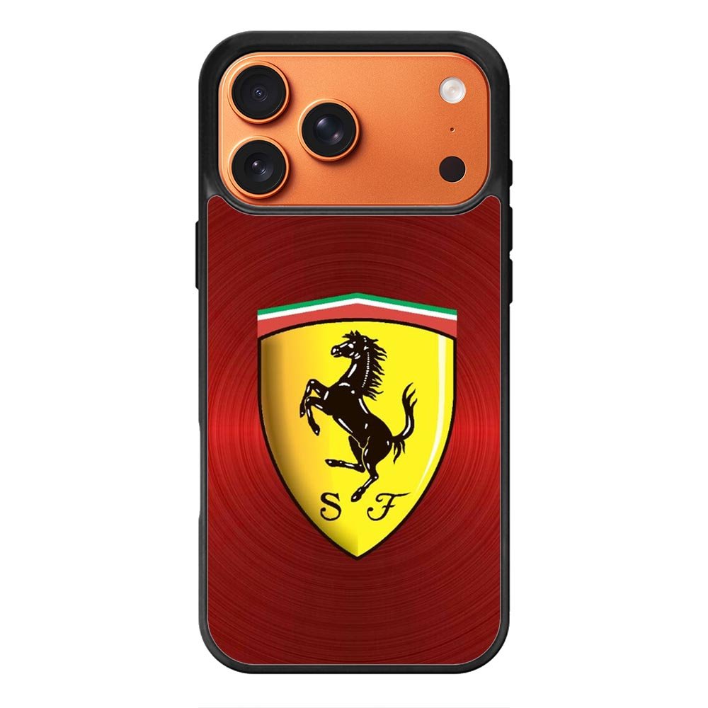 Ferrari Red Steel iPhone 17 Pro Case OV4886