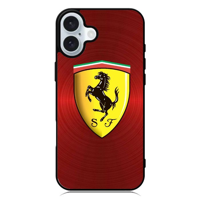 Ferrari Red Steel iPhone 16 Plus Case QC4886