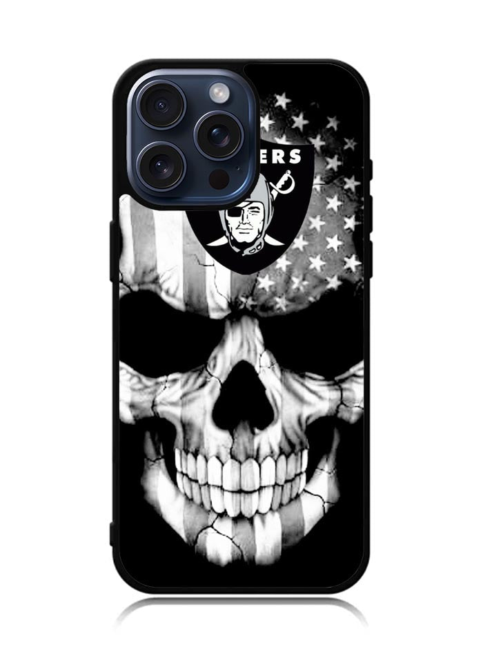 Skull Oakland Raiders iPhone 15 Pro Max Case OV1909
