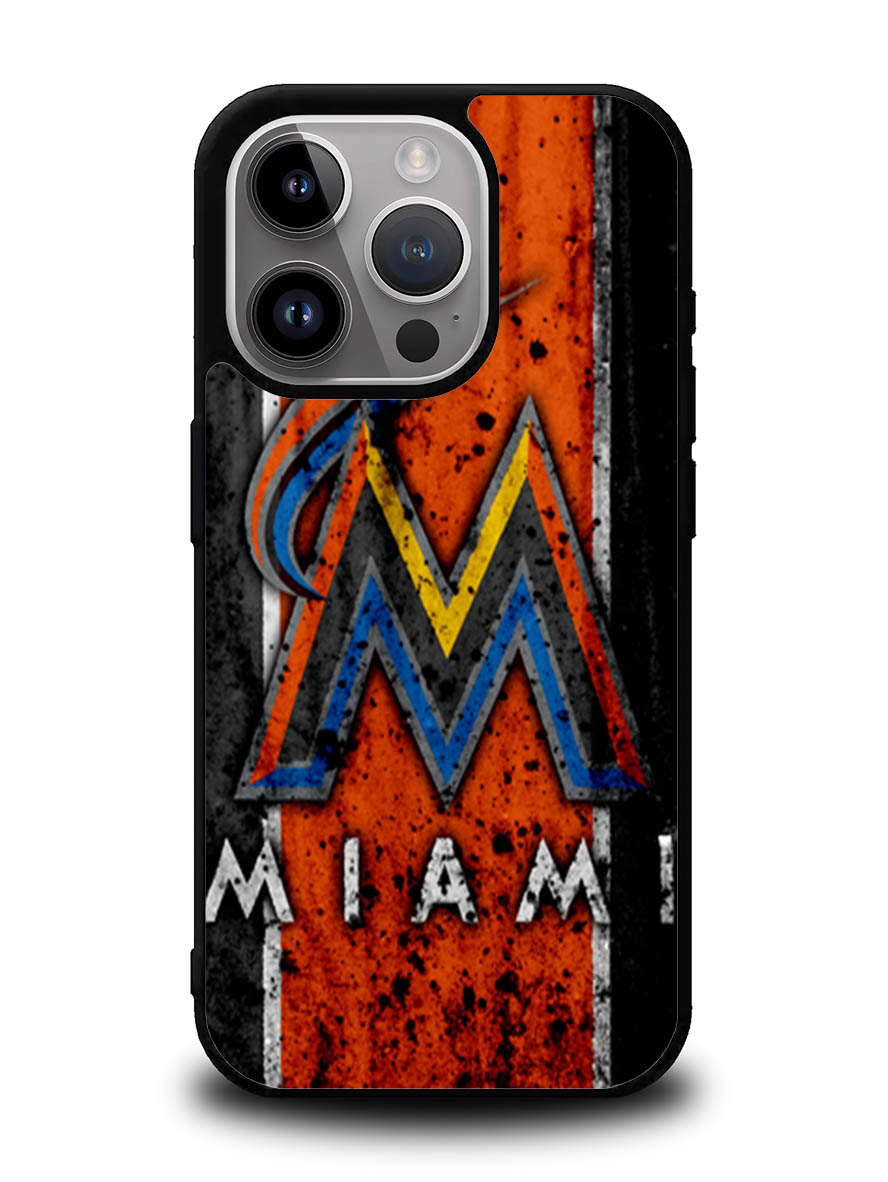 Miami Marlins Logo iPhone 14 Pro Case QC1914