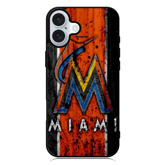 Miami Marlins Logo iPhone 16 Case QC1914