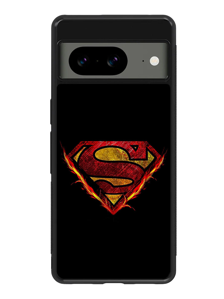 Superman Fire Logo Google Pixel 8A Case QC2293
