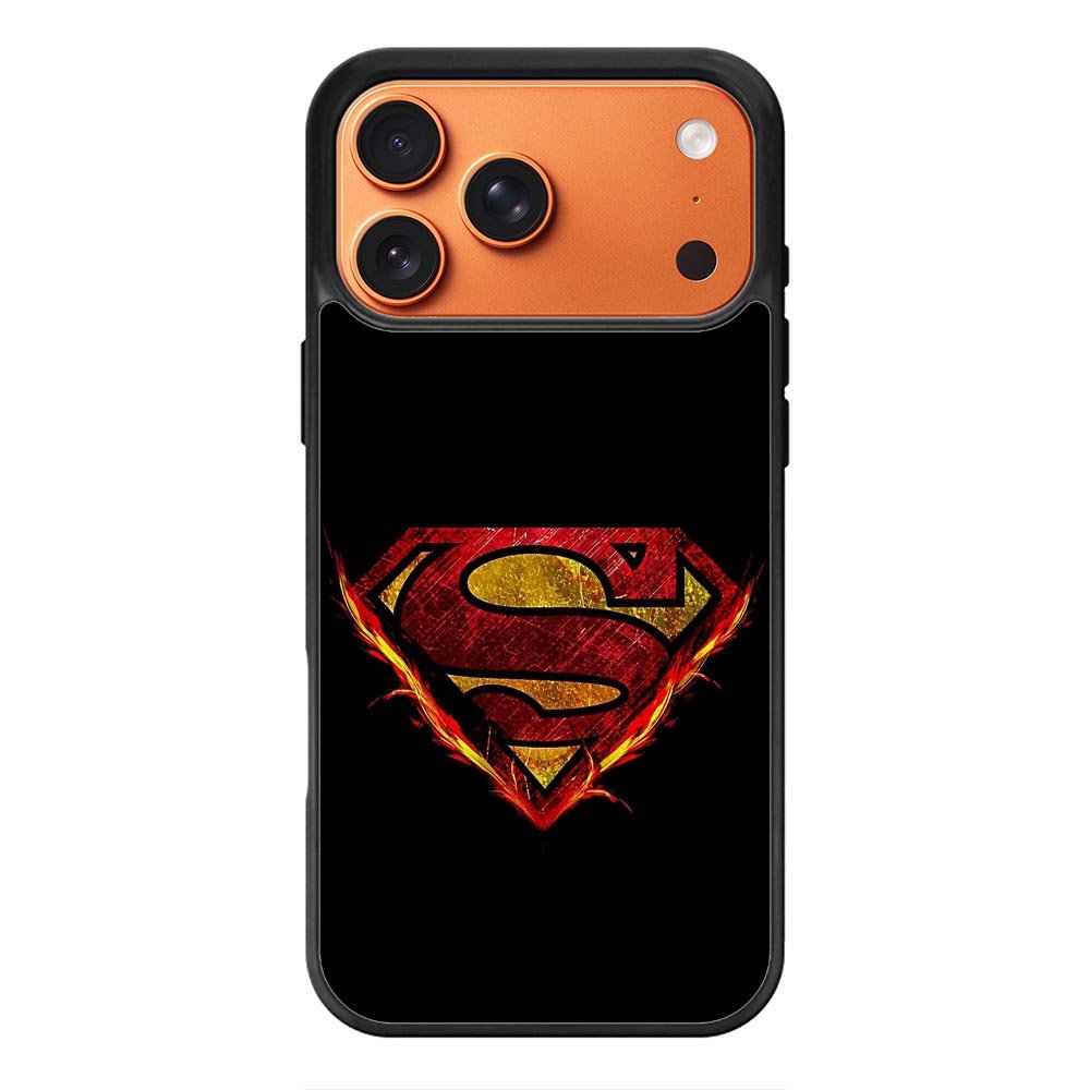 Superman Fire Logo iPhone 17 Pro Case QC2293