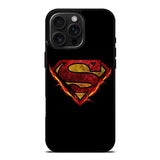 Superman Fire Logo iPhone 16 Pro Case OV2293