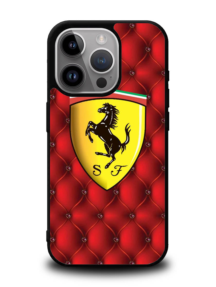 Ferrari Logo Smooth iPhone 15 Pro Case OV1916