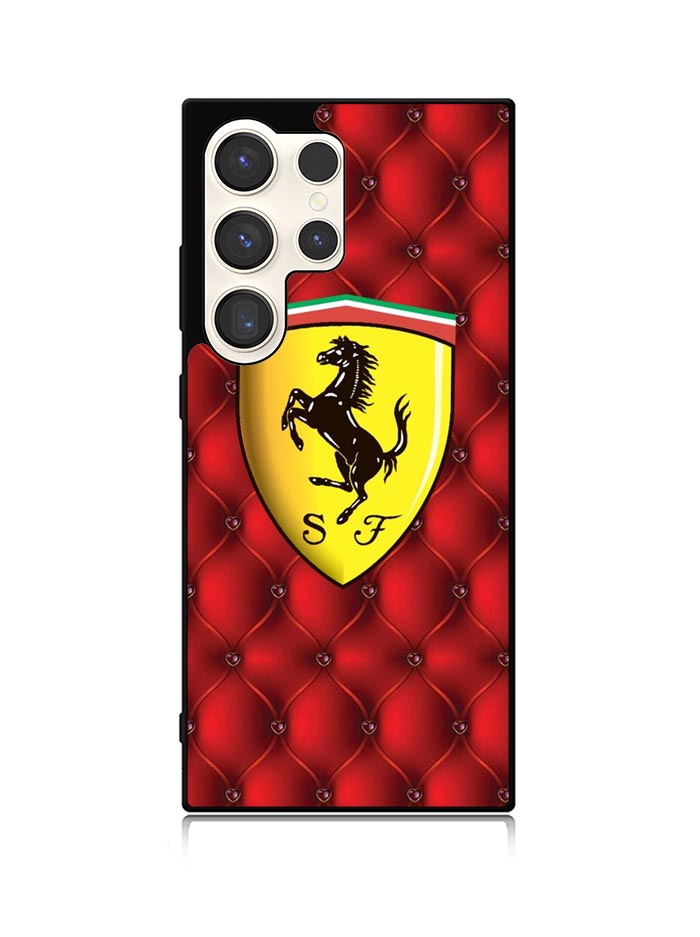 Ferrari Logo Smooth Samsung Galaxy S23 Ultra 5G Case QC1916