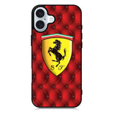 Ferrari Logo Smooth iPhone 16 Case QC1916