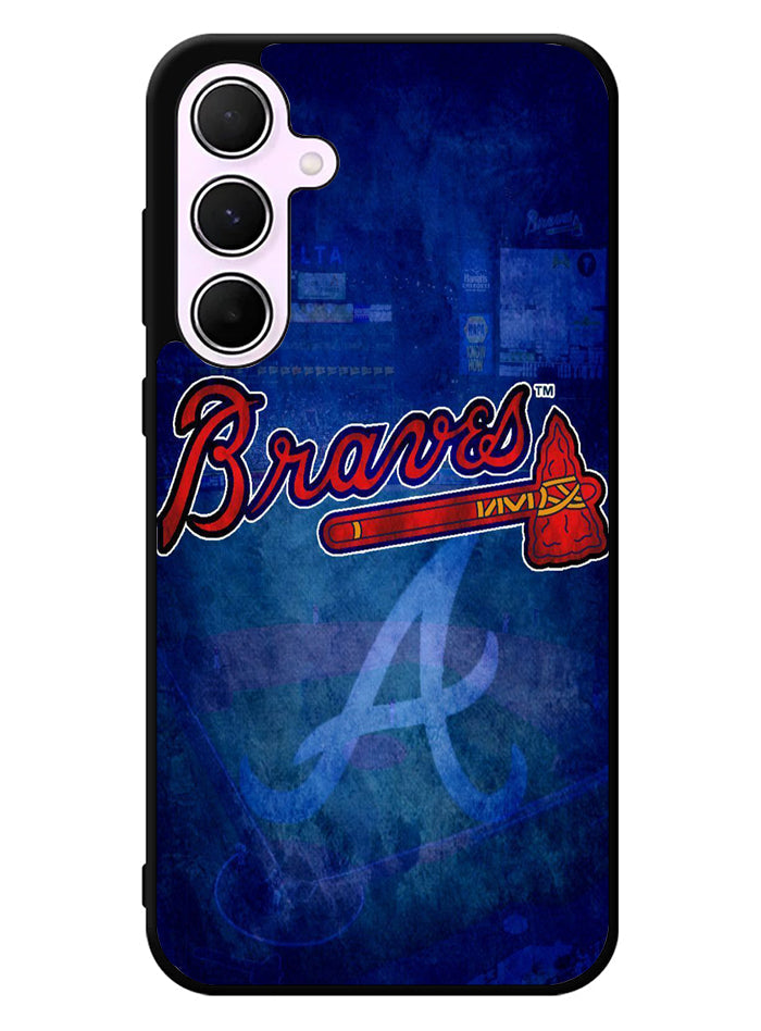 Atlanta braves wallpaper Samsung Galaxy A55 5G Case