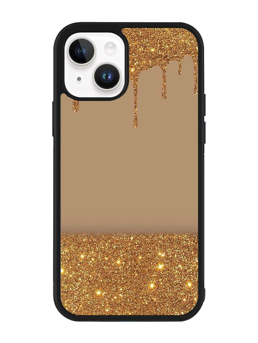 Dripping Gold Glitter iPhone 15 Plus Case OV4791