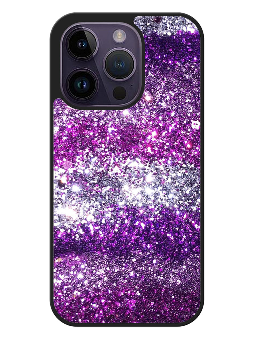 Pink Purple Silver Bling Sparkling Sparkles iPhone 14 Pro Case OV1119