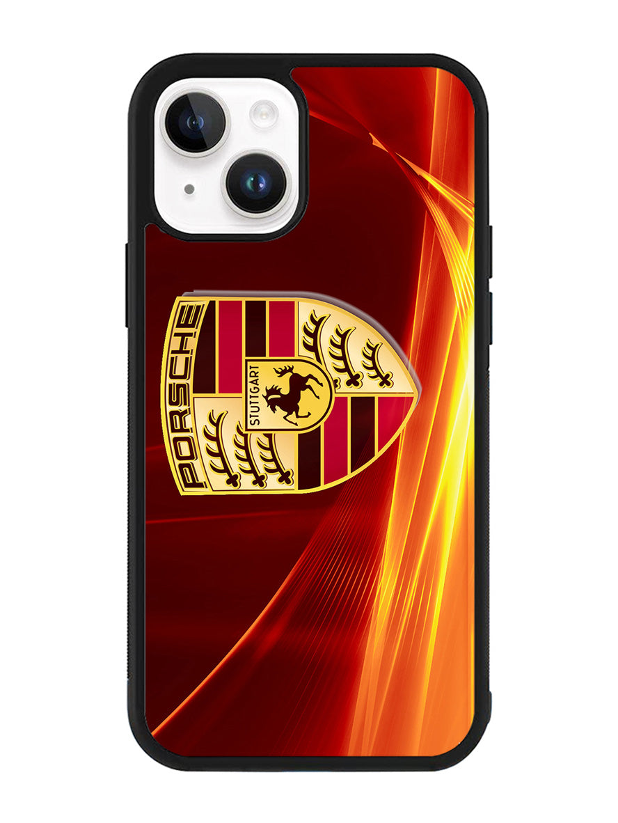 Porsche Fire Logo iPhone 14 Case QC2842