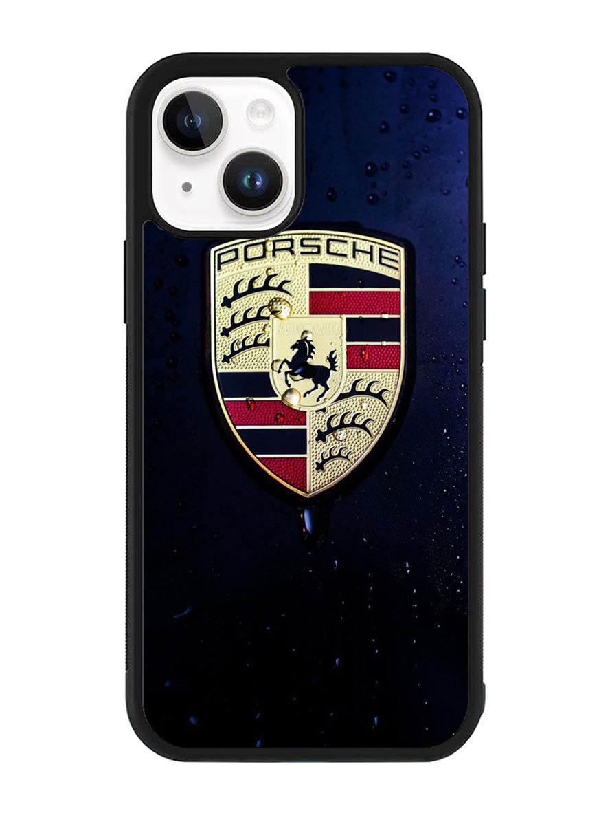 Porsche Logo Blue Background iPhone 15 Plus Case OV2844