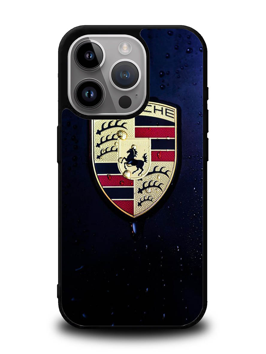 Porsche Logo Blue Background iPhone 15 Pro Case OV2844