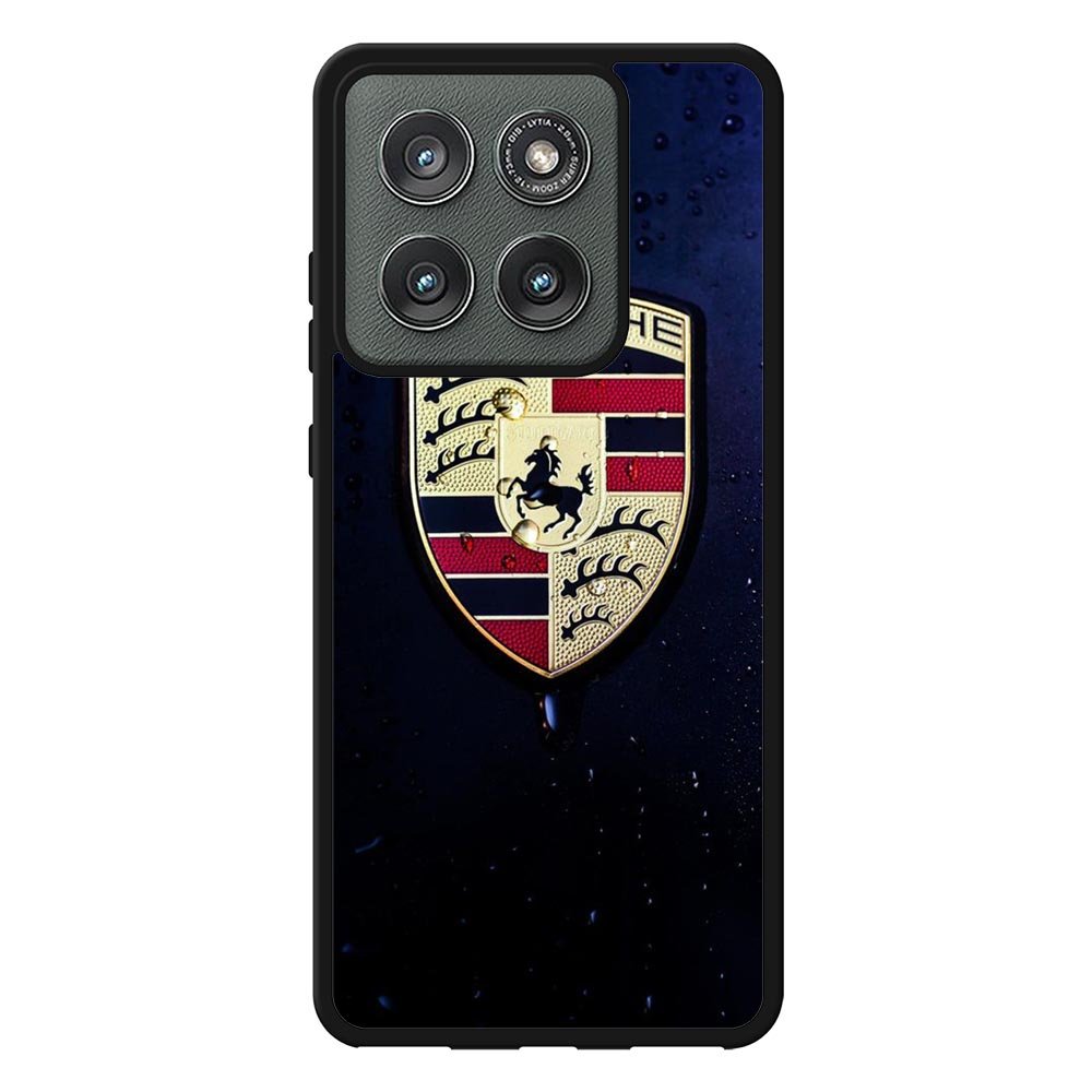 Porsche Logo Blue Background Motorola Moto Edge 2025 Case OV2844