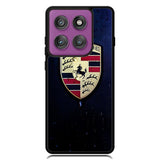 Porsche Logo Blue Background Motorola Moto Edge 2025 | Moto Edge 60 Fusion | Moto Edge 60 Pro Case OV2844