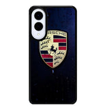 Porsche Logo Blue Background Samsung Galaxy S25 Edge 5G Case OV2844