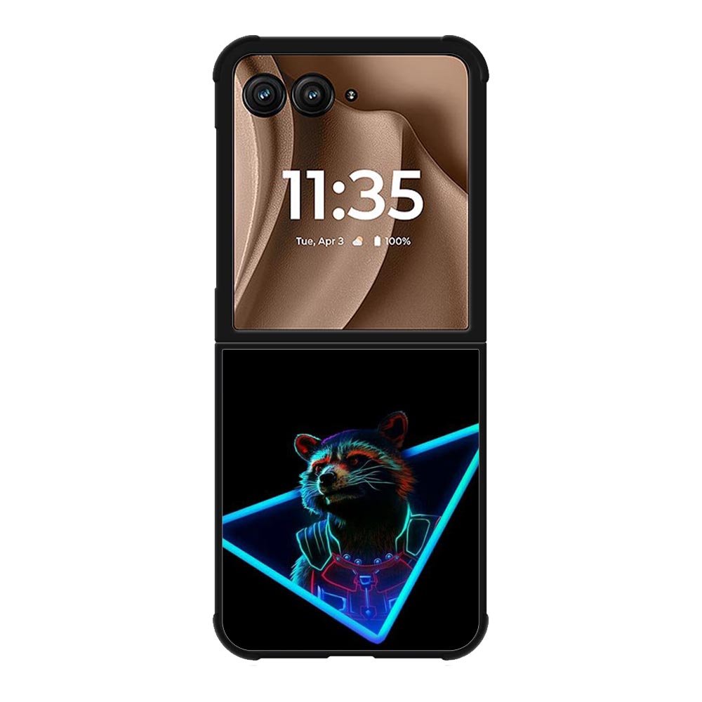 Rocket Raccoon Neon Motorola Moto RAZR Plus 2025 Case OV1920