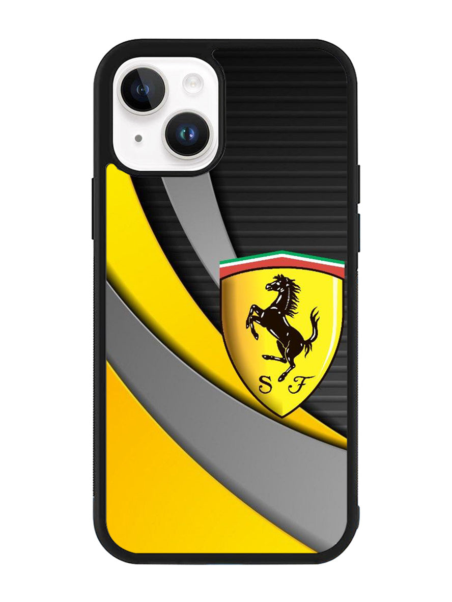 Yellow Ferrari Logo iPhone 15 Case OV1921