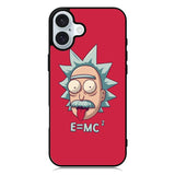 Rick With Albert Einstein Code iPhone 16 Plus Case QC2701