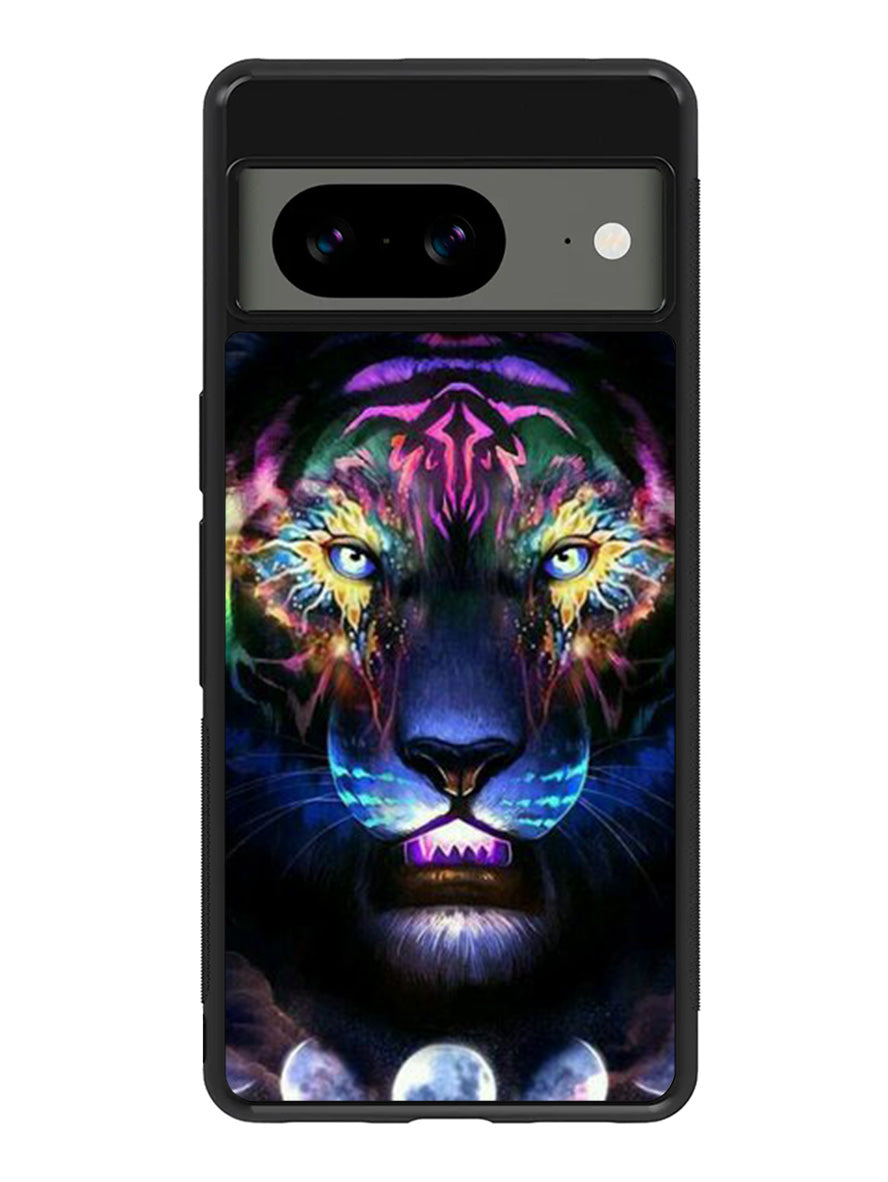 Tiger Neon Google Pixel 8A Case QC7776