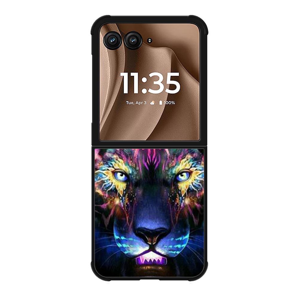 Tiger Neon Motorola Moto RAZR Plus 2025 Case OV7776