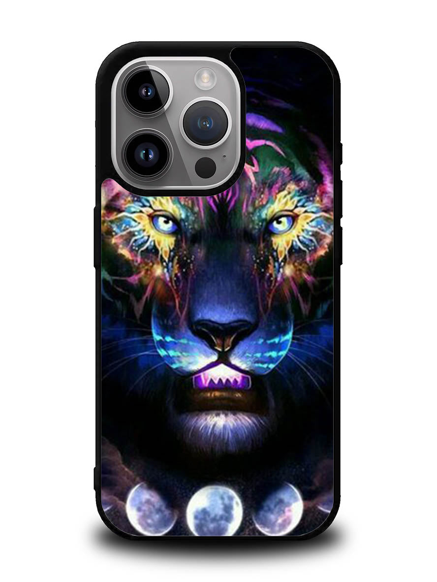 Tiger Neon iPhone 14 Pro Case QC7776