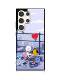 BTS BT21 Cute Rooftop Samsung Galaxy S25 Ultra 5G Case QC4270